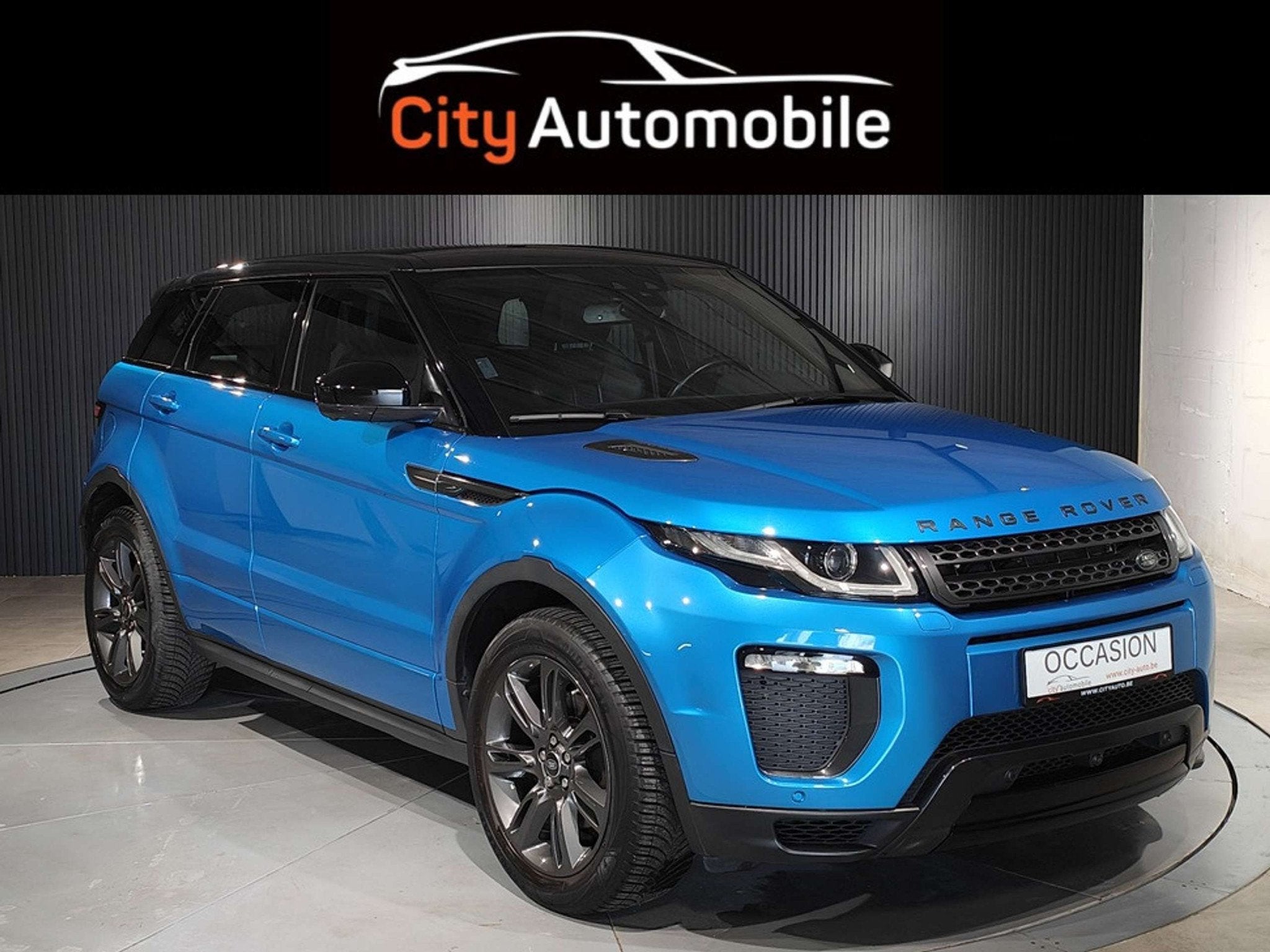 Land Rover Range Rover Evoque 2.0 TD4 AWD CARPLAY GPS TOIT P, Lichtsensor, 4 cilinders, Blauw, Leder