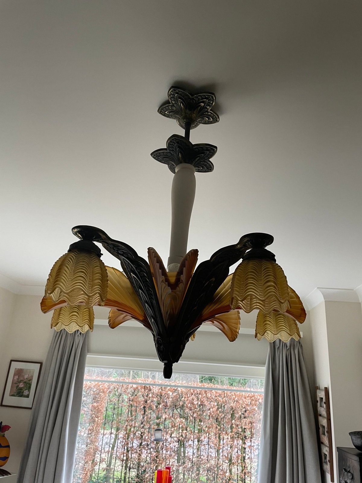 Luster art deco 1930, Antiek en Kunst, Ophalen