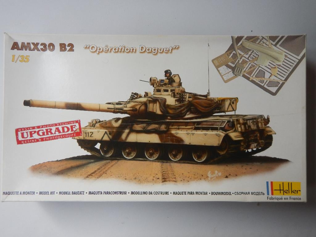 Heller AMX 30 B2 "Opération Daguet", Hobby en Vrije tijd, Modelbouw | Auto's en Voertuigen, Tank, 1:32 tot 1:50, Ophalen of Verzenden