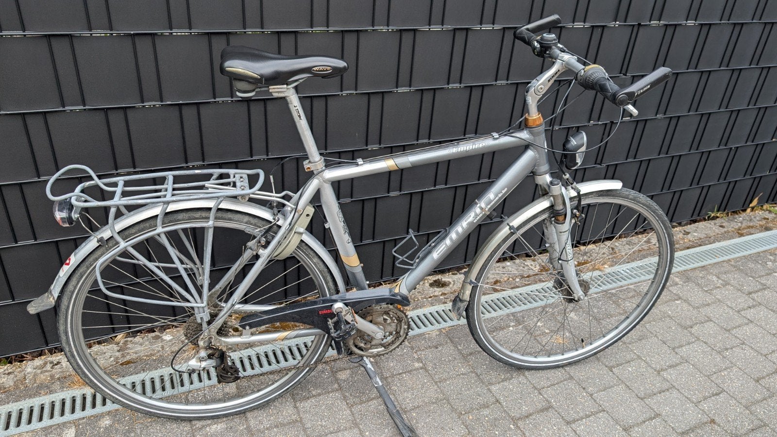 Sportieve herenfiets Emrin XL, Fietsen en Brommers, 28 inch, Gebruikt, Vering, Velgrem