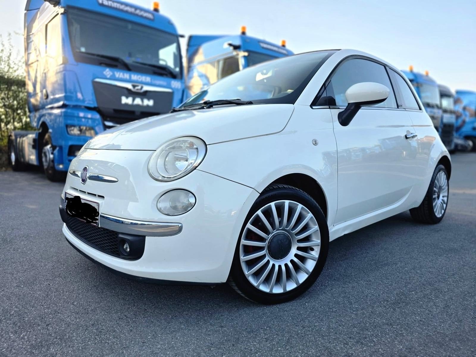 Fiat 500/Cabriolet 102000 km, Cuir, USB, Achat, Beige
