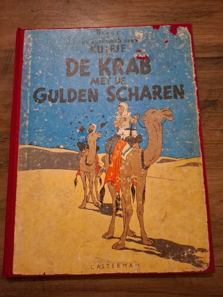 Kuifje. De krab met de gulden scharen 1e druk 1947, Enlèvement, Utilisé, Herge