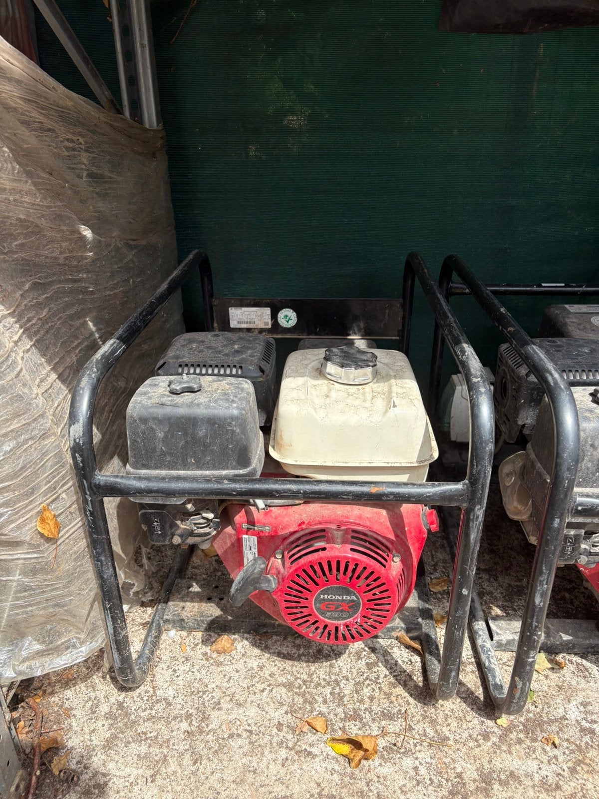 Honda Stroomgenerator 5,5 kVA met Honda GX390 benzinemotor, Bricolage & Construction, Enlèvement, Comme neuf, 5 à 10 kVA, Essence