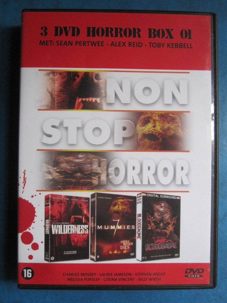 3 DVD Horror Box 01 (3 films op 3 disc), Engels, Vanaf 16 jaar, Nederlands, Overige genres