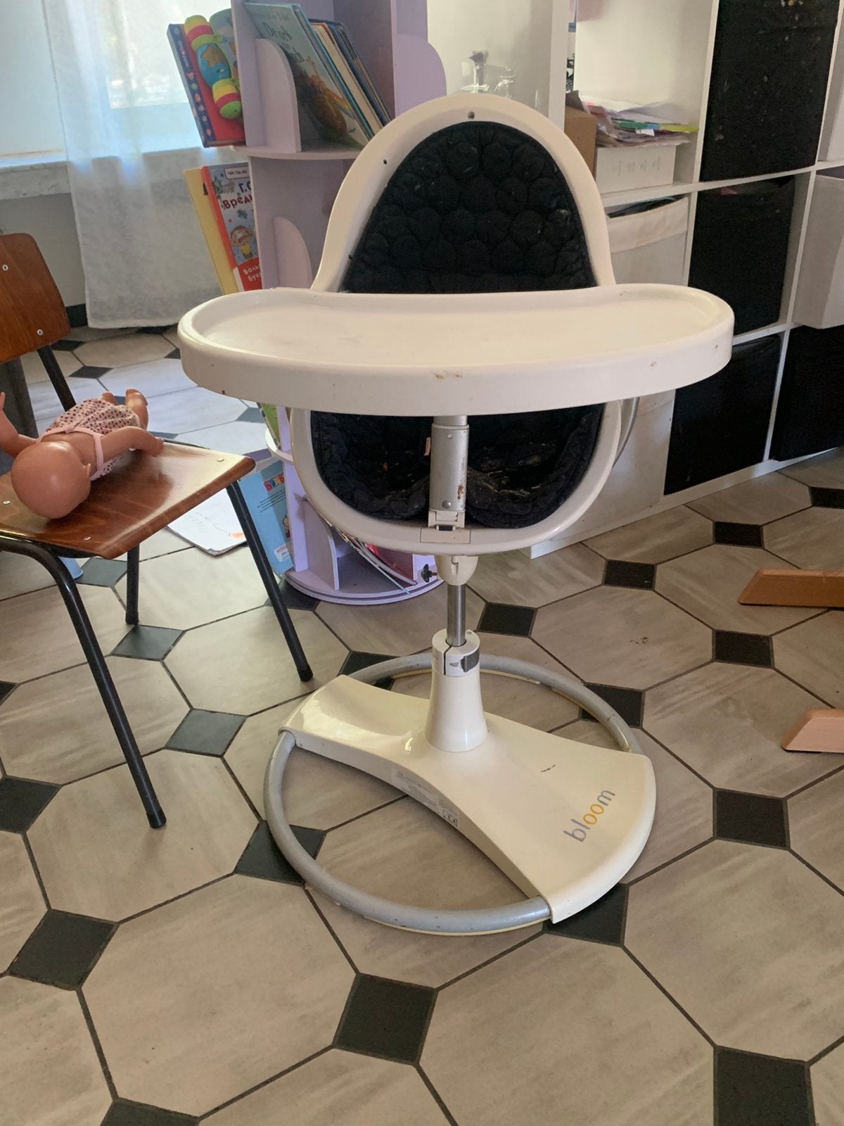 Eetstoel voor baby’s van bloom, Kinderen en Baby's, Ophalen, Zo goed als nieuw, Meegroeistoel, Gordel(s)