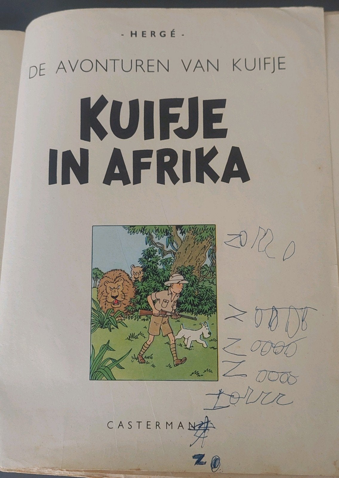 kuifje in Afrika van uitgave 1947, Ophalen of Verzenden