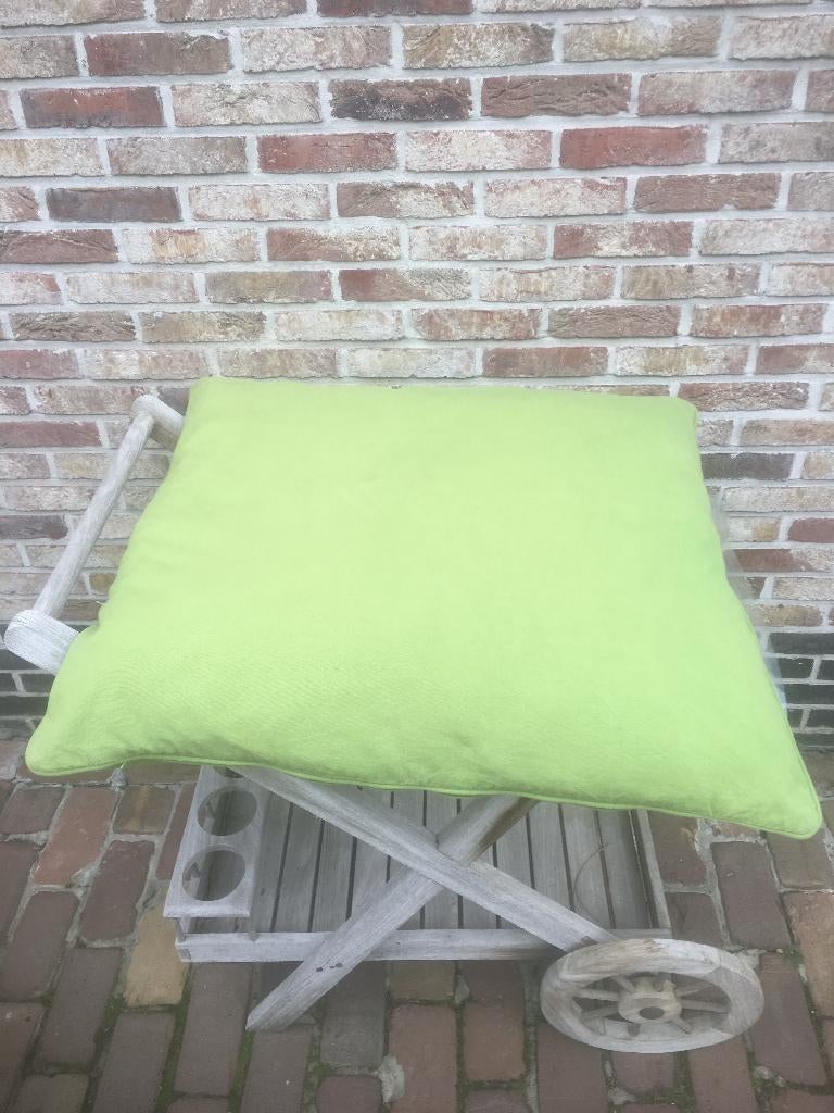 NIEUW GROOT KUSSEN 70 CM X 70 CM, Ophalen of Verzenden, Nieuw, Groen, Vierkant