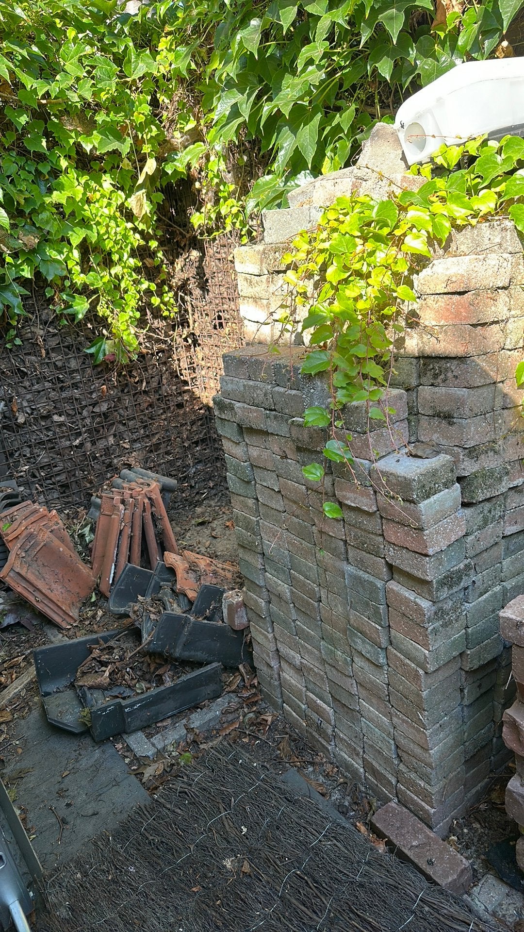 Roodbruine klinkers (~300-400 stuks) 9x9cm, Tuin en Terras, Tegels en Klinkers, Ophalen, Gebruikt, Klinkers