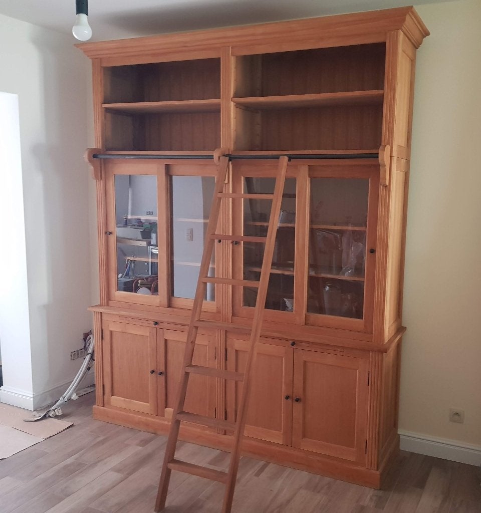 Boekenkast volledig uit teakhout, Huis en Inrichting, Ophalen, 200 cm of meer, Zo goed als nieuw, Teakhout