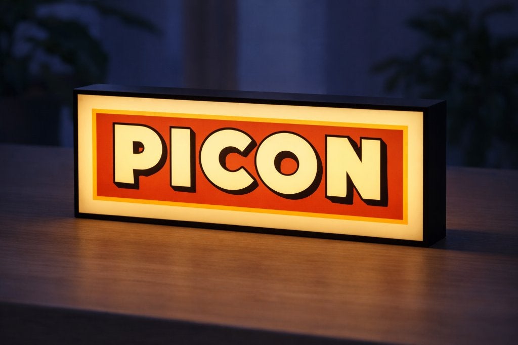 Boîte à lumière LED Picon — Décoration de bar, Collections, Marques & Objets publicitaires, Envoi, Neuf, Table lumineuse ou lampe (néon)
