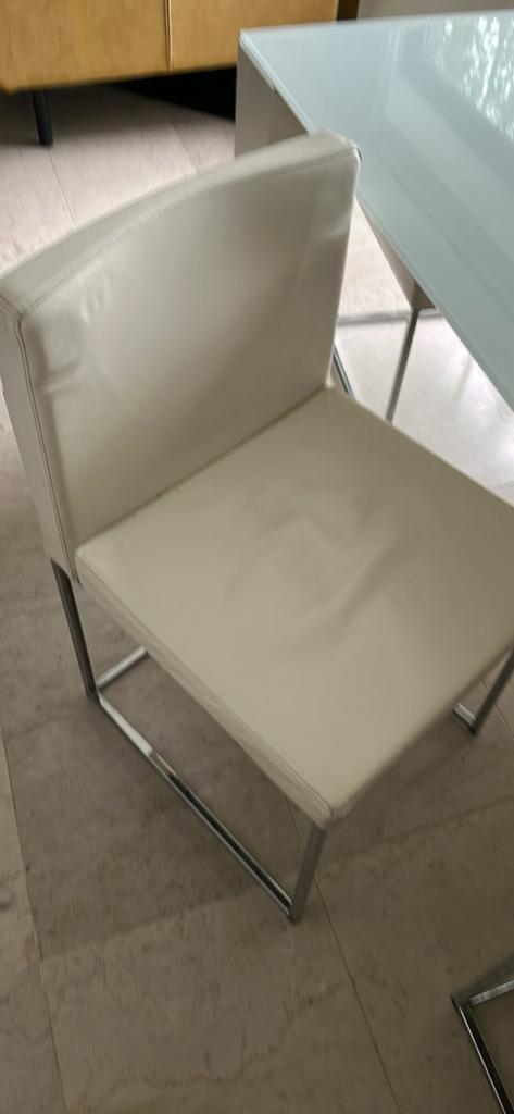 A vendre chaises calligaris, Maison & Meubles, Enlèvement, Utilisé, Cuir, Une