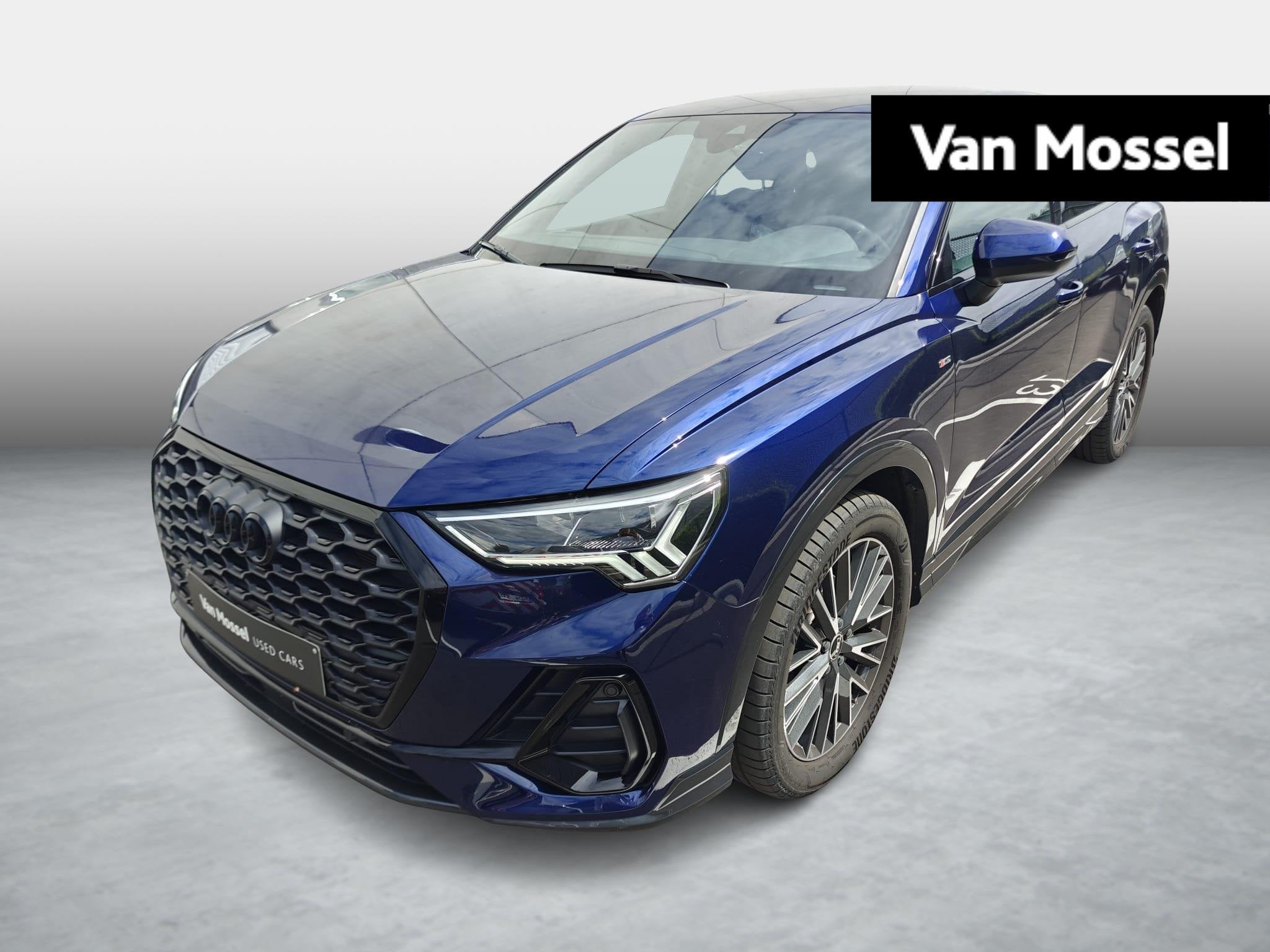 Audi Q3 Sportback 35 TFSI S tronic S Line Business Edition, Auto's, Stof, 4 cilinders, Blauw, Bedrijf
