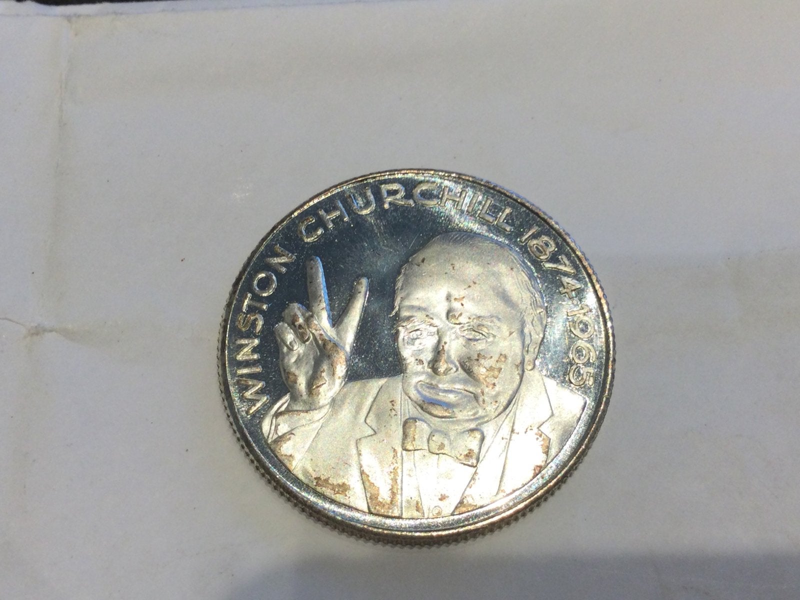 België medaille Churchill 1965, Ophalen of Verzenden