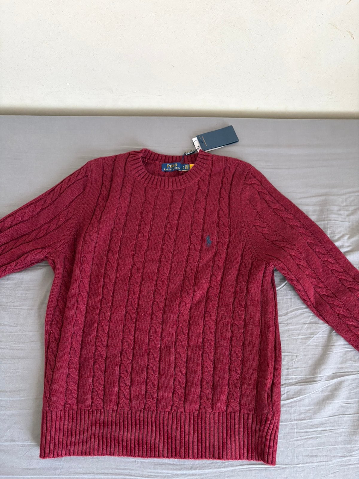 Pull Ralph Lauren, Vêtements | Hommes, Enlèvement ou Envoi, Comme neuf, Taille 48/50 (M), Rouge