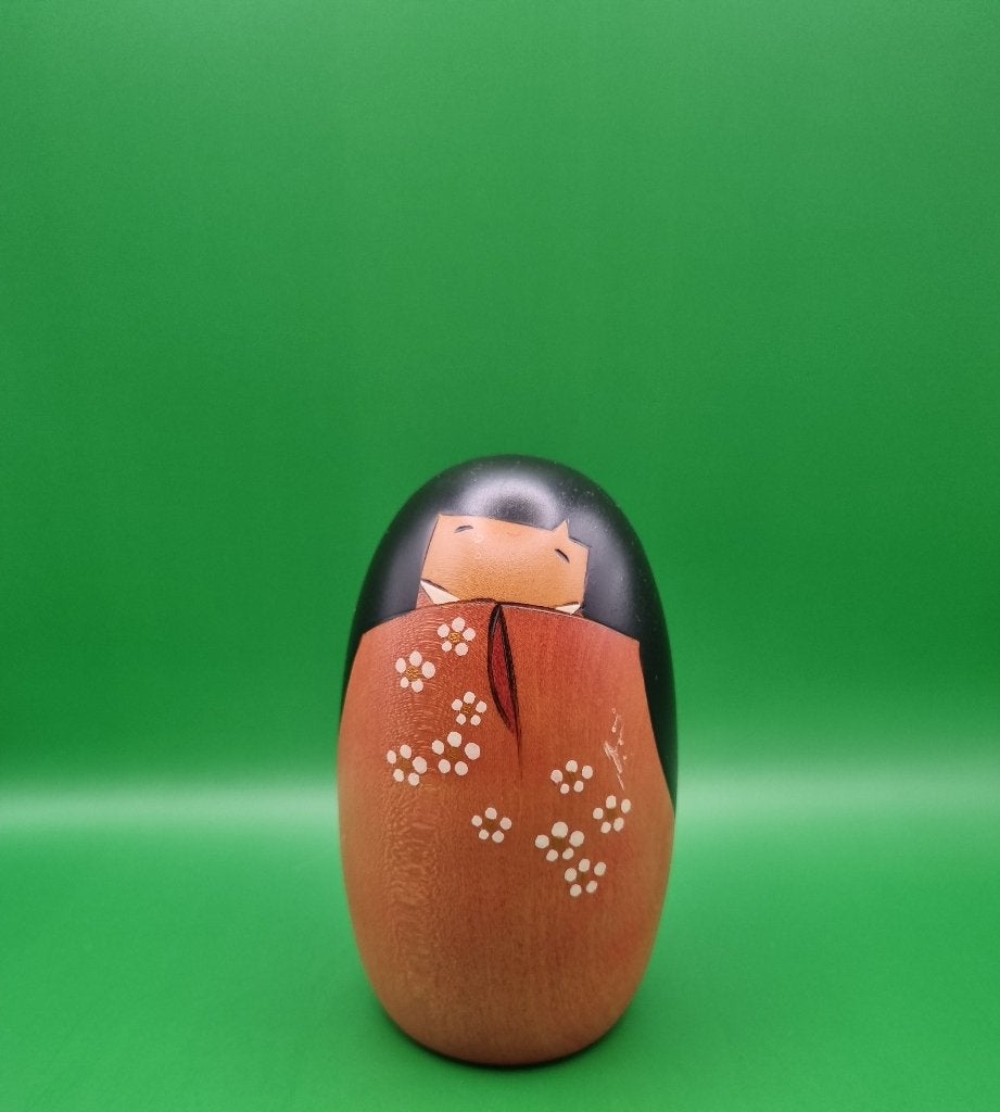 Magnifique kokeshi Shiawase d'Usaburo, Enlèvement ou Envoi, Japon, Bois, Peint