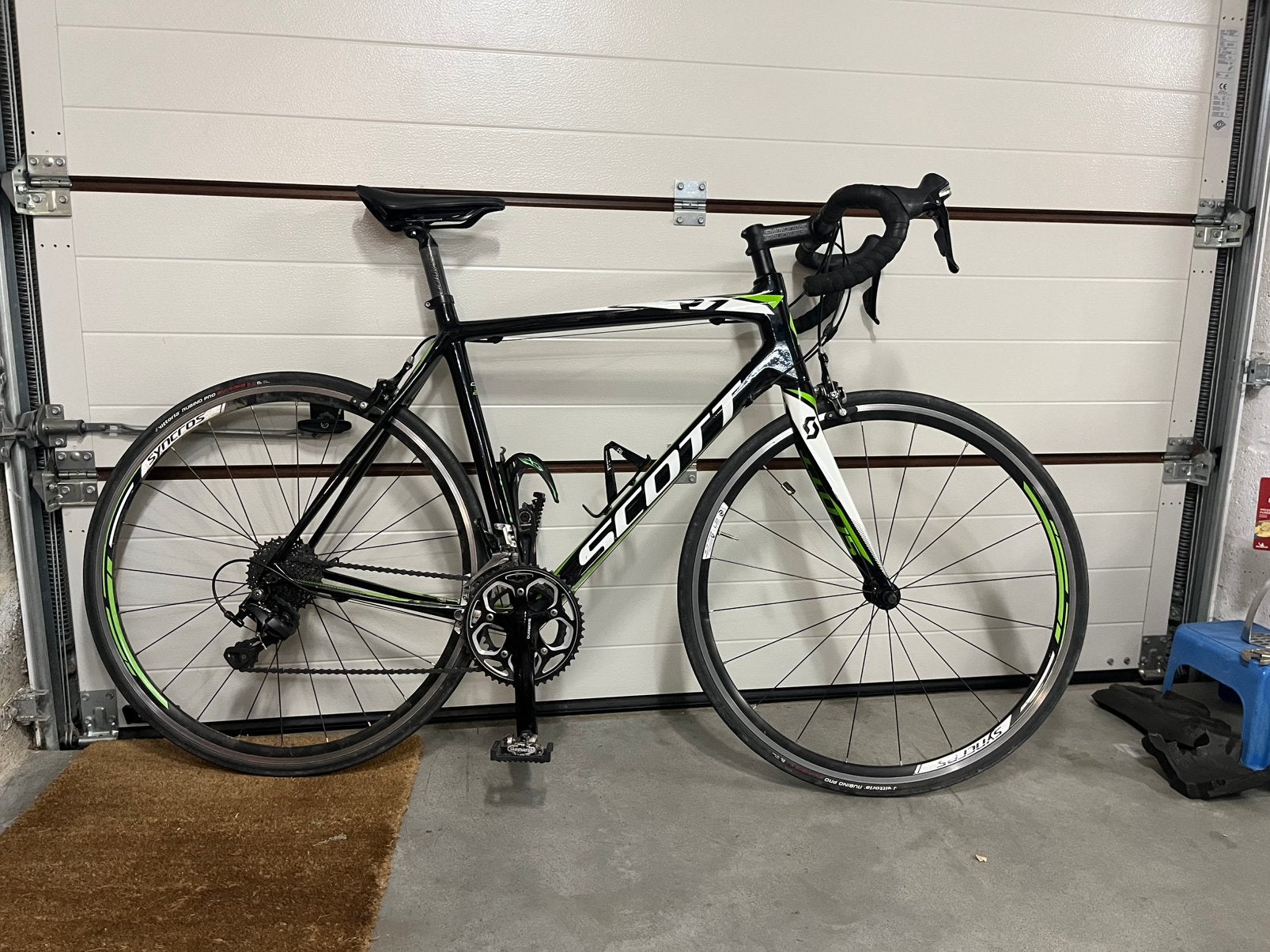 Velo de course carbone Scott CR1 20 Shimano 105, Frein sur jante, Comme neuf, Enlèvement, Carbone