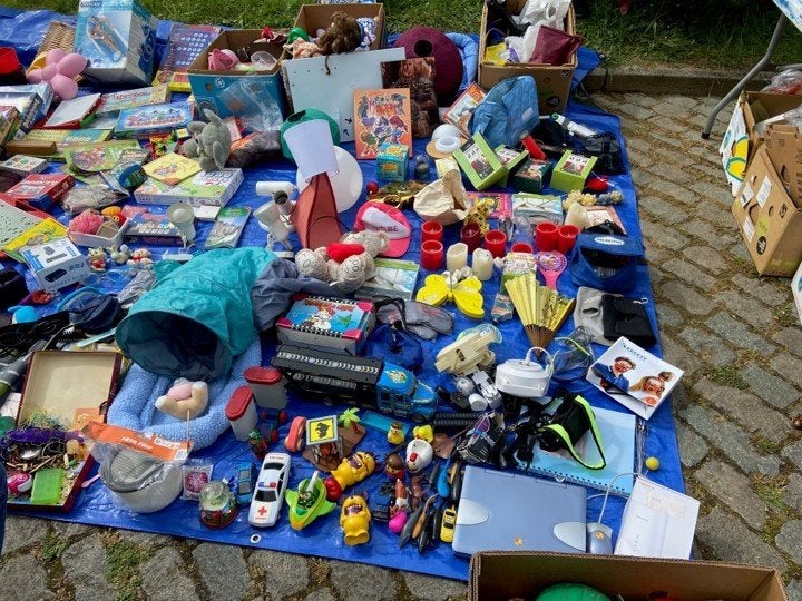 53 dozen van alles voor rommelmarkt, Ophalen, Gebruikt