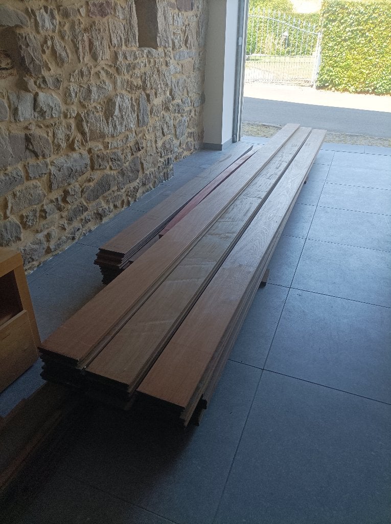 Planches terrasse IPE et lambourdes, Jardin & Terrasse, Terrasses, Neuf, Bois, Enlèvement