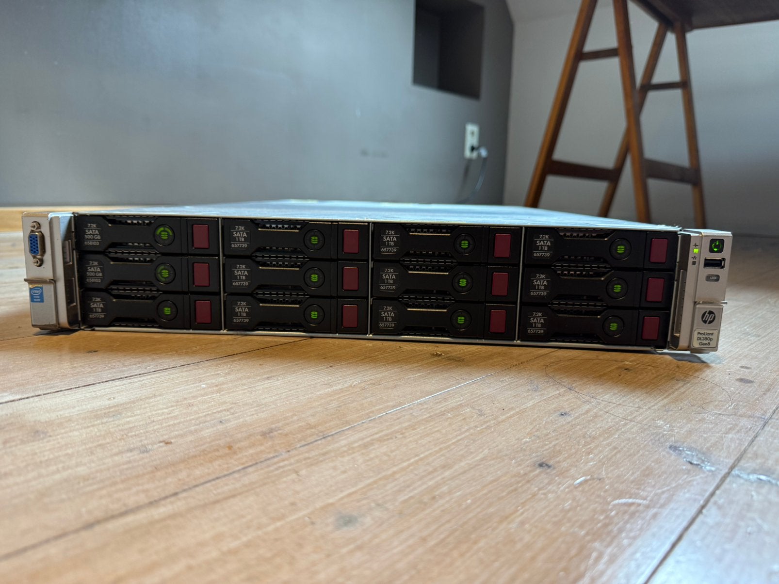 Proliant DL380p Gen8, Ophalen, Gebruikt, 64 GB, 2 tot 3 Ghz