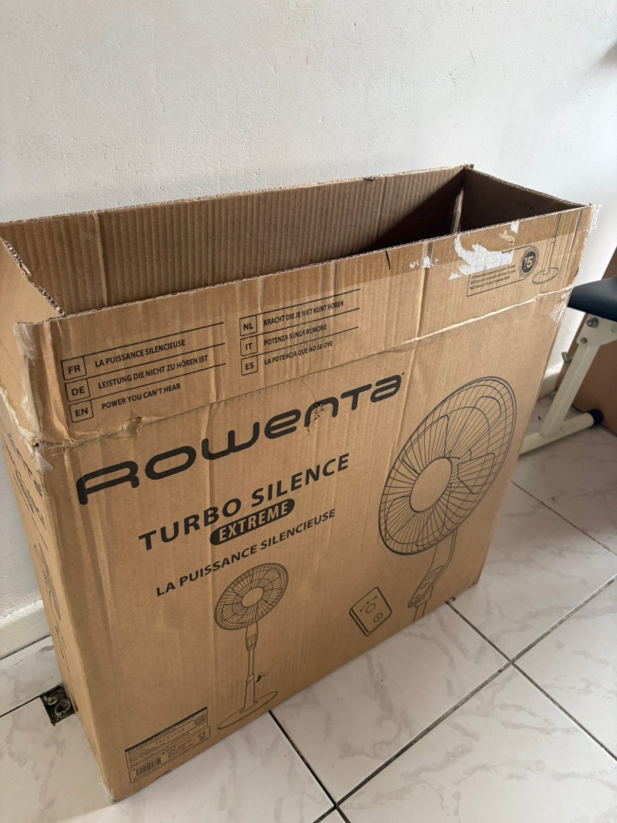 Ventilateur ROWENTA turbo silence extreme, Enlèvement, Comme neuf