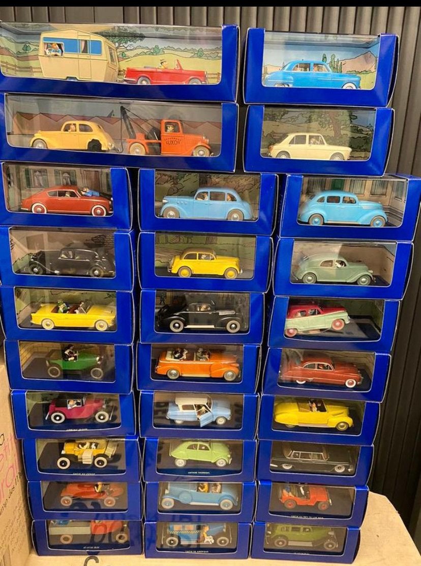 LOT de 68 voitures Tintin, Ophalen, Kuifje, Nieuw, Overige typen