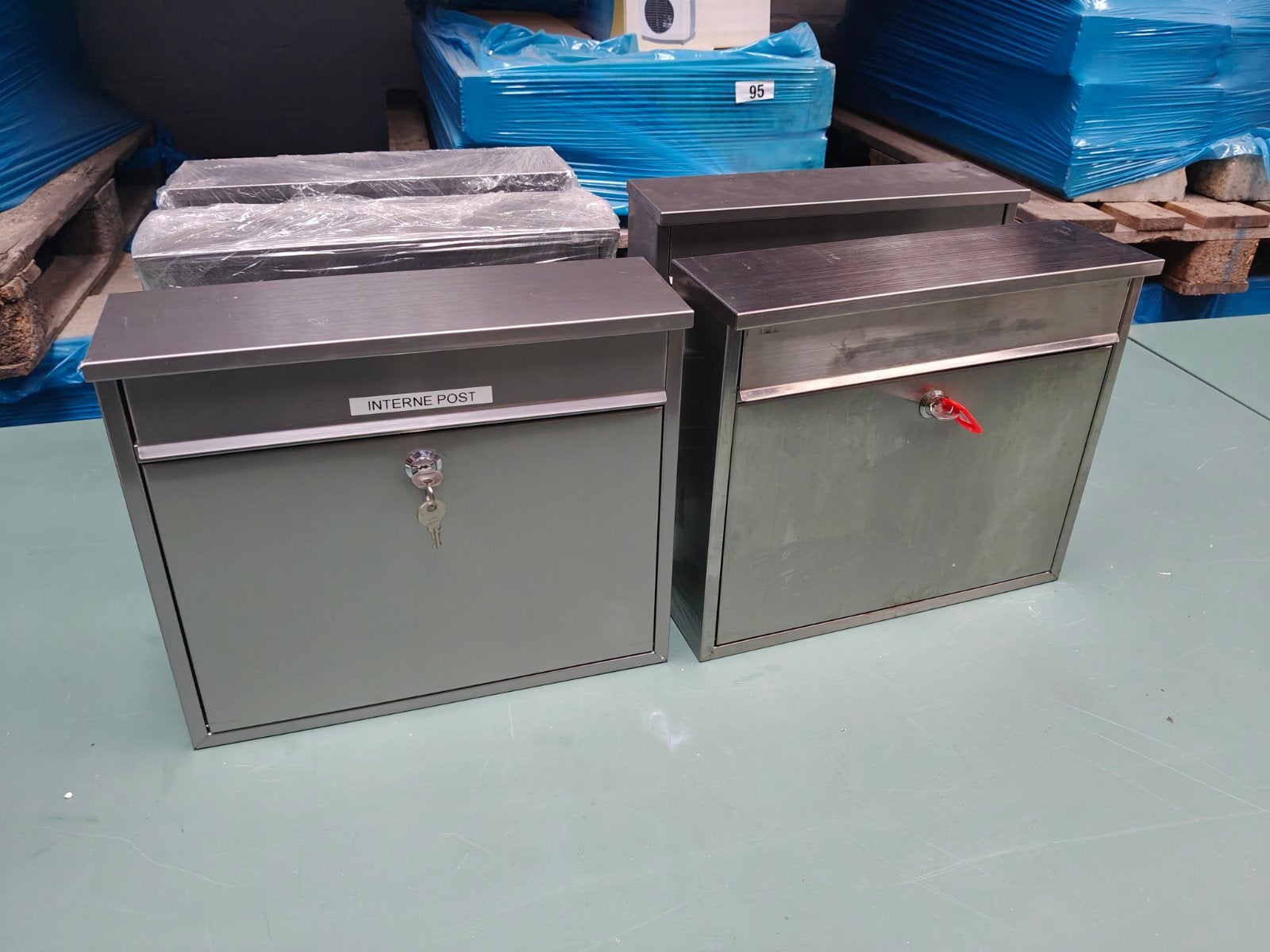 RVS / Inox brievenbus - meerdere beschikbaar - prijs / stuk, Inox, Gebruikt, Onbekend, Ophalen of Verzenden