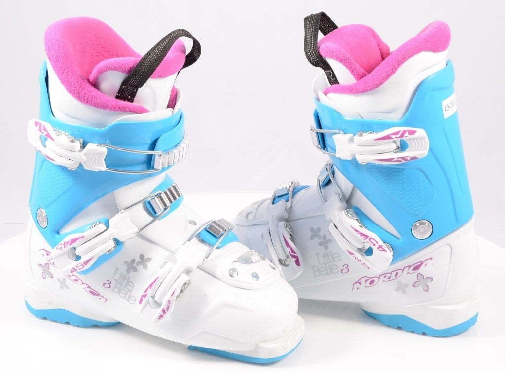 33; 34 EU kinderskischoenen NORDICA LITTLE BELLE 3, Gebruikt, Verzenden, Schoenen, Carve