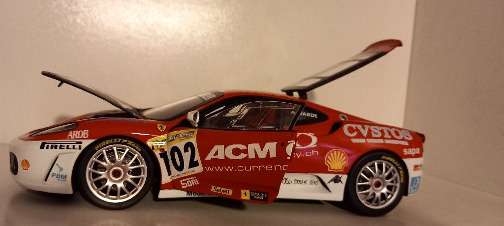 1/18 Ferrari F430 Challenge A. Barde European Champion 2006, Hobby en Vrije tijd, Modelauto's | 1:18, Ophalen of Verzenden, Zo goed als nieuw