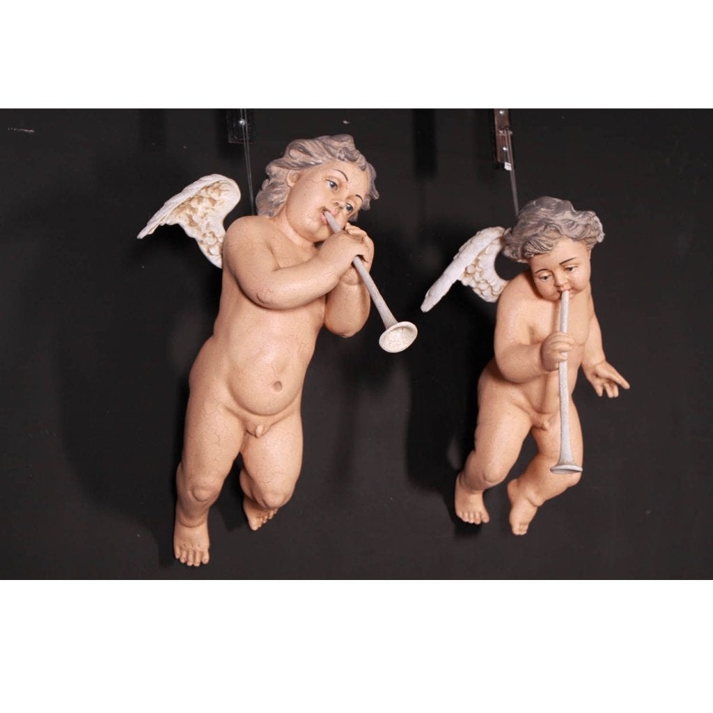 Chérubins muraux — Statue d'ange Hauteur 59 cm Lot de 2, Enlèvement, Neuf