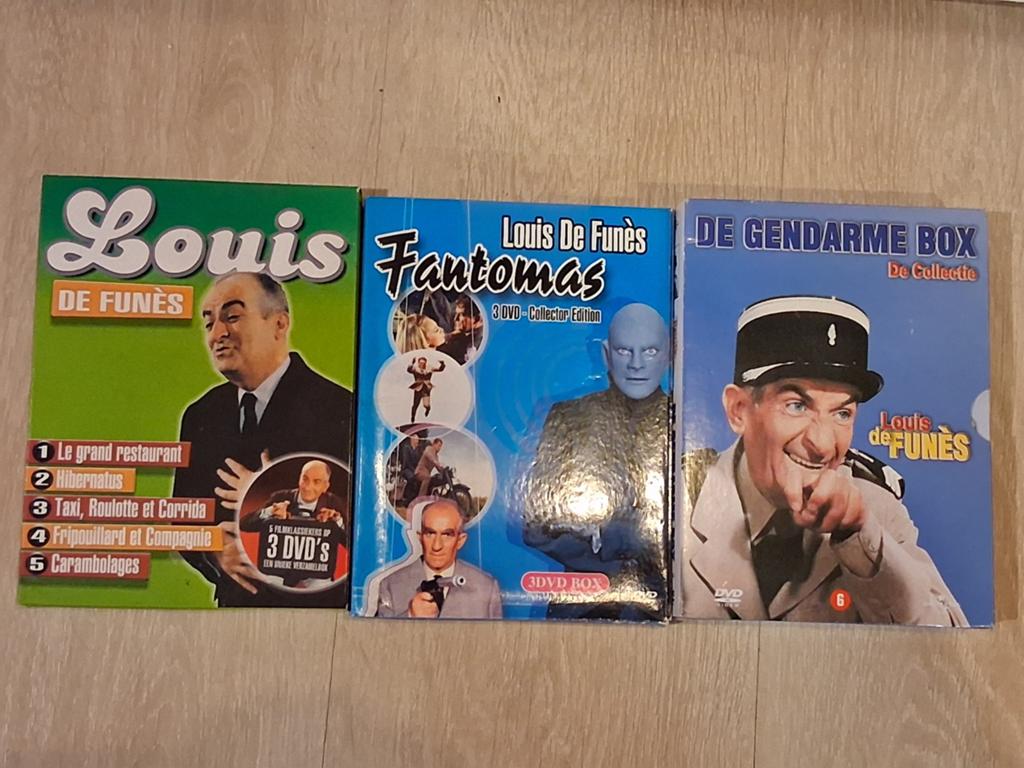 Unieke dvd collectie Louis De Funès Le Gendarme, Fantomas,.., Cd's en Dvd's, Dvd's | Klassiekers, 1960 tot 1980, Ophalen of Verzenden