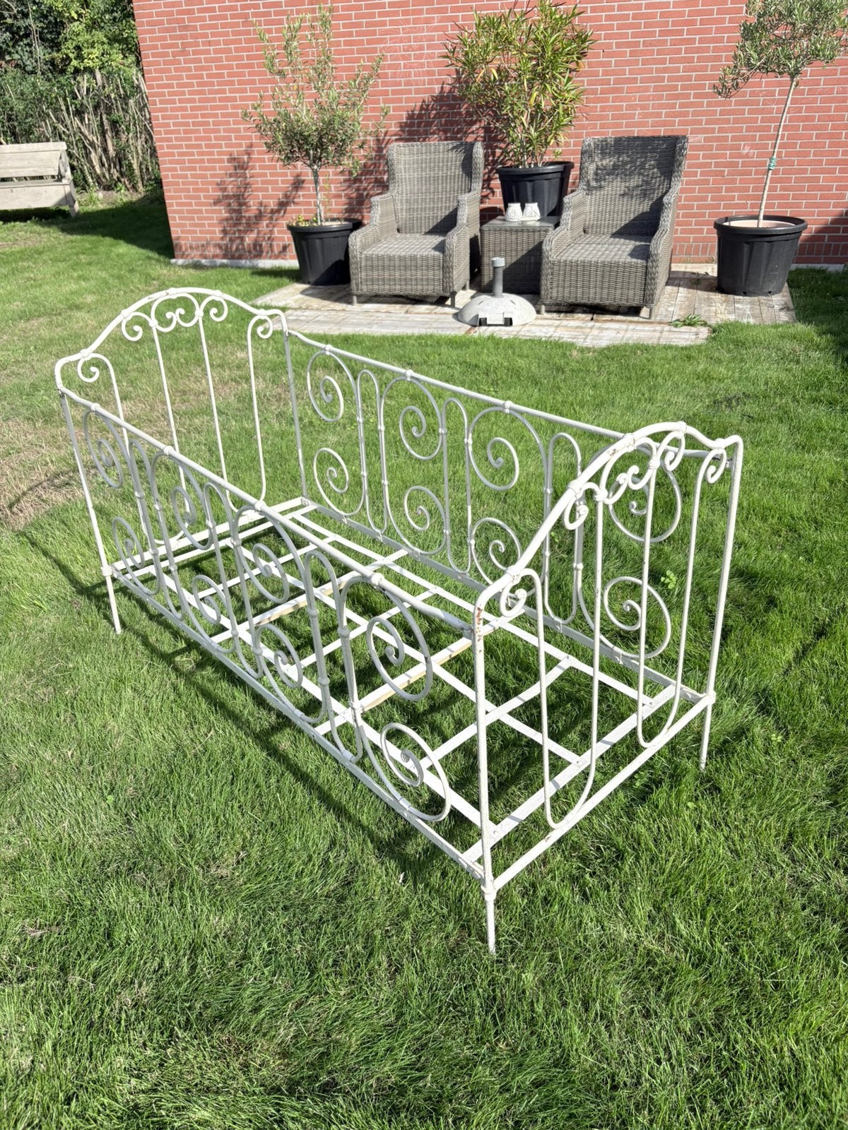 Oud ijzer bed, Antiek en Kunst, Ophalen
