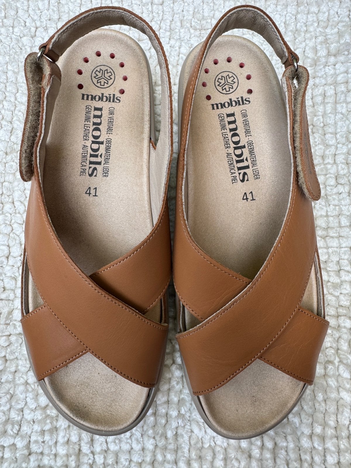 Mooie Mobils by Mephisto leren damessandalen maat 41, Kleding | Dames, Schoenen, Verzenden, Zo goed als nieuw