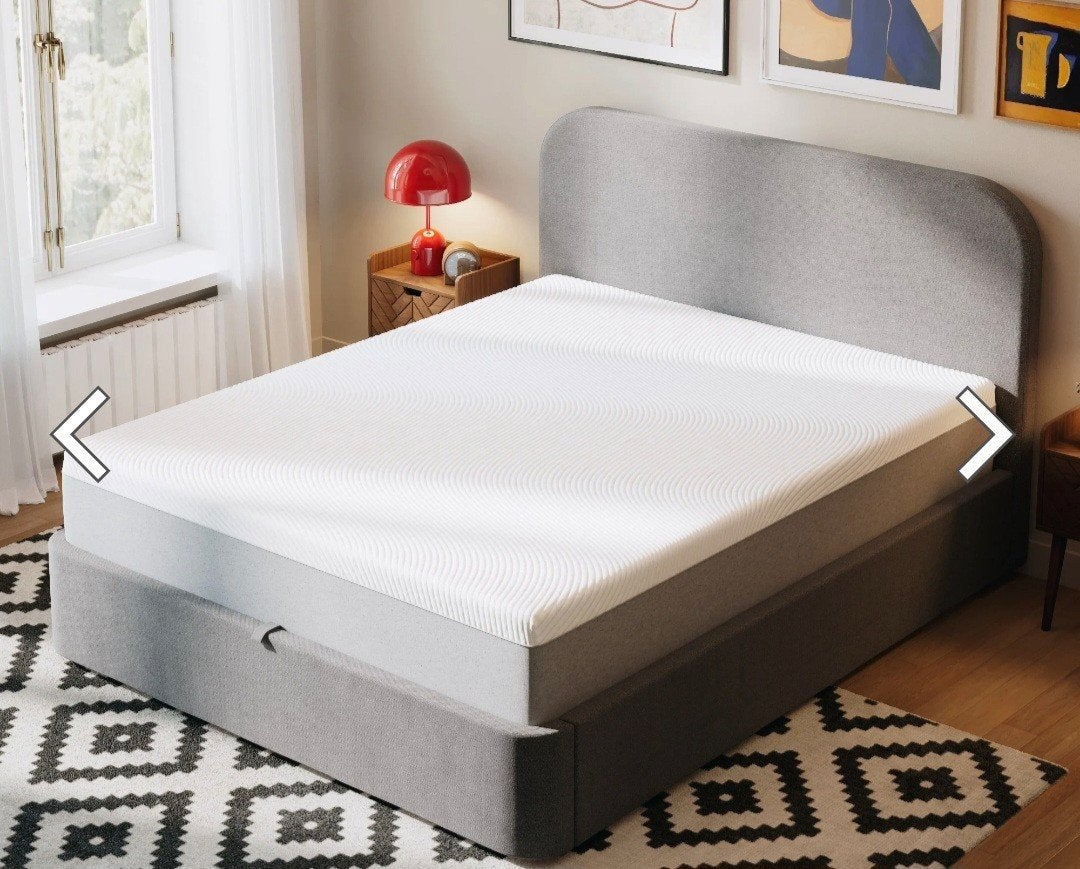 Lit hypnia hybride ultime + structure et sommier ikea, Comme neuf, Enlèvement, 180 cm, 200 cm