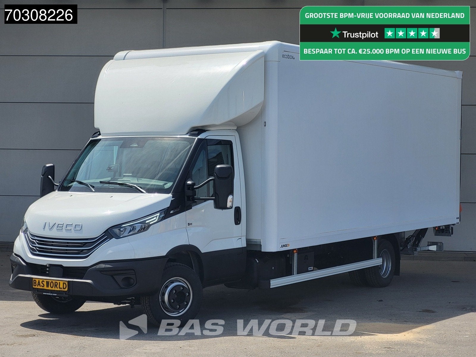 Iveco Daily 72C21 Automaat Luchtvering 1000KG Laadklep Bakwa, Auto's, Stof, Euro 6, 4 cilinders, Iveco