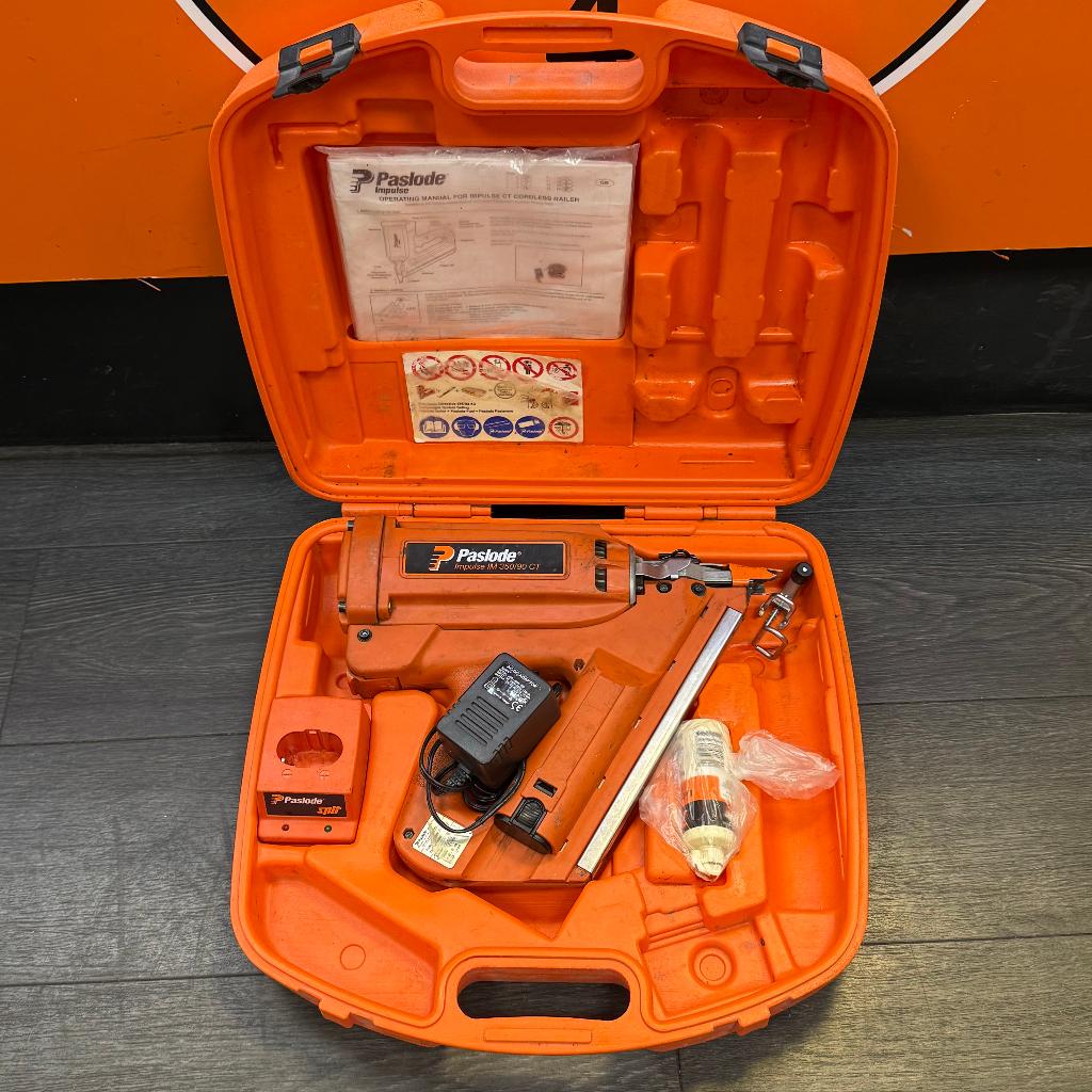Paslode Impulse IM350/90 CT Spijkerpistool | Compleet, Ophalen, Gebruikt