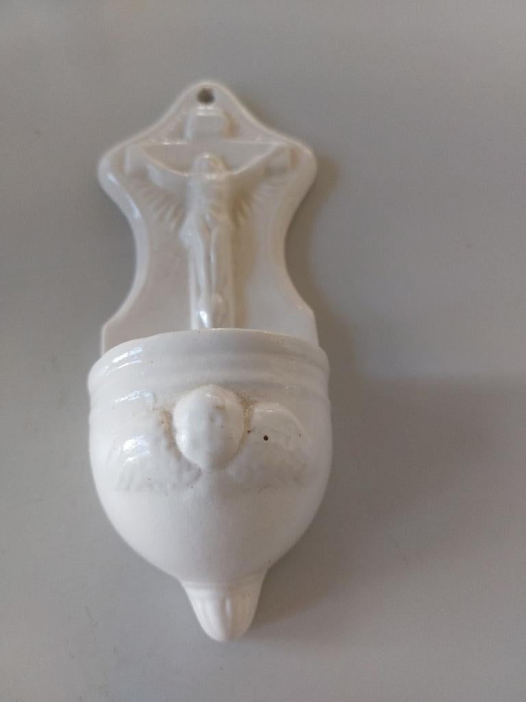 Bouteille d'eau bénite blanche, Enlèvement ou Envoi, Comme neuf, Autres types
