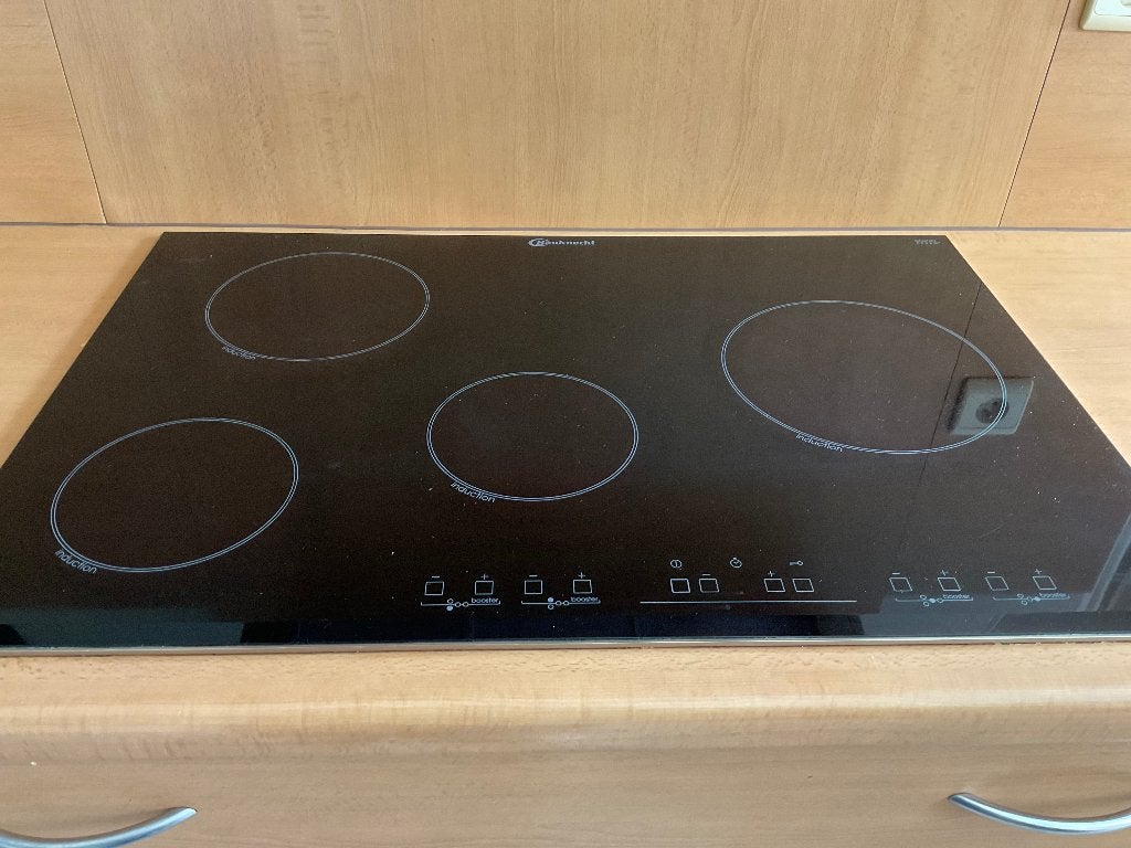 Bauknecht inductiekookplaat (77 cm), Ophalen, Gebruikt, 4 kookzones, Inbouw