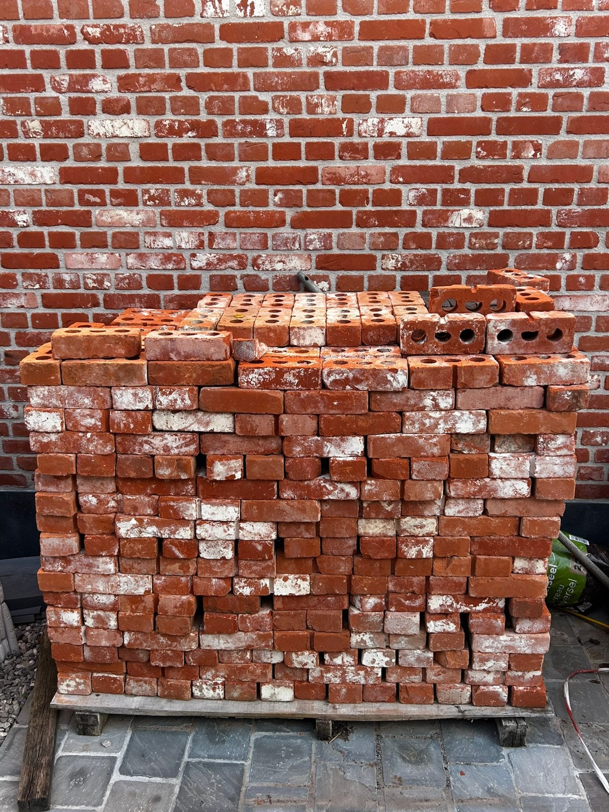 Bakstenen tongerse recup met schijnvoeg, Bricolage & Construction, Briques, Enlèvement, Neuf, Briques