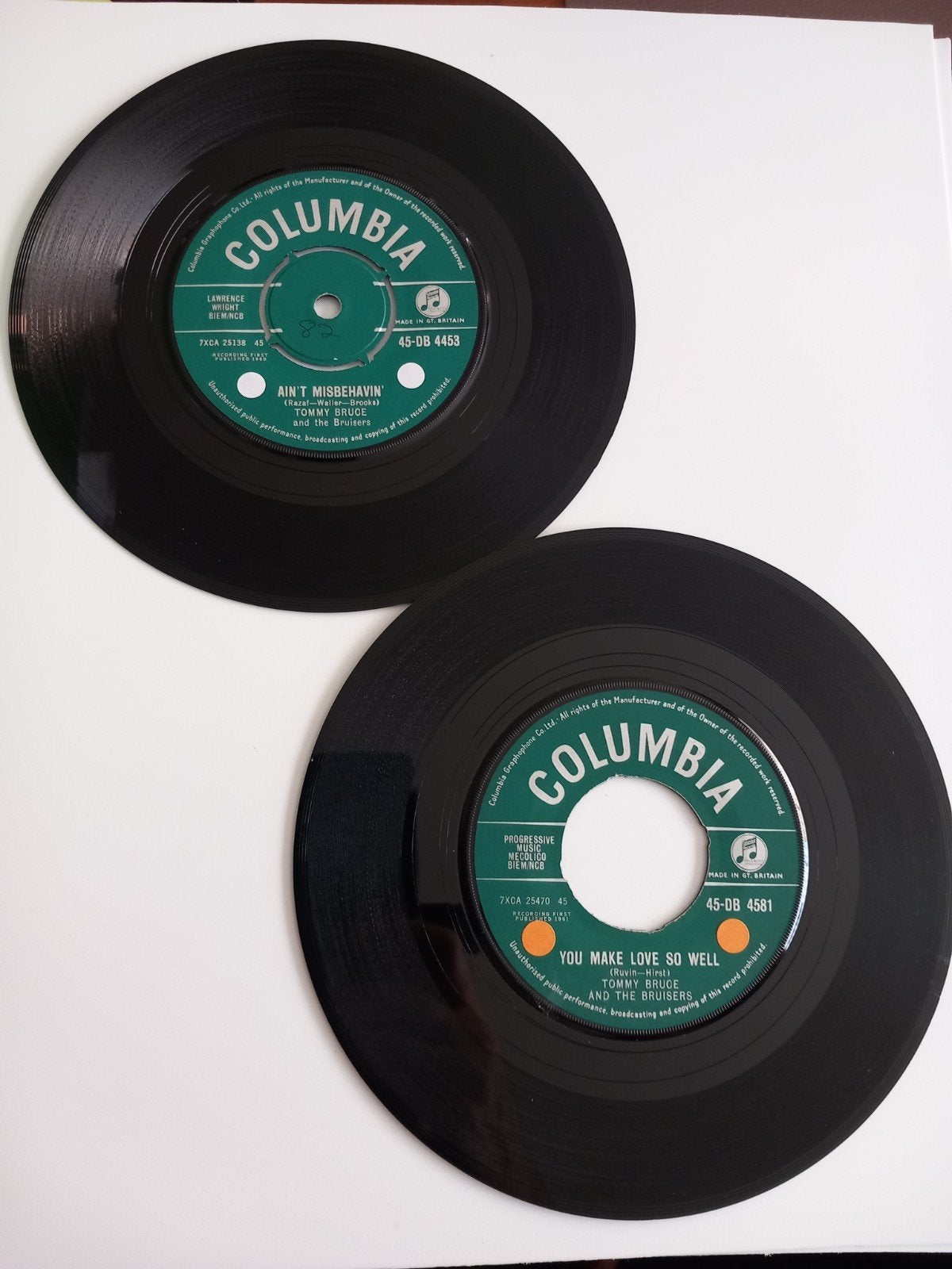 TOMMY BRUCE.  60s  OLDIES  UK 2 X 45T, Ophalen of Verzenden, Pop
