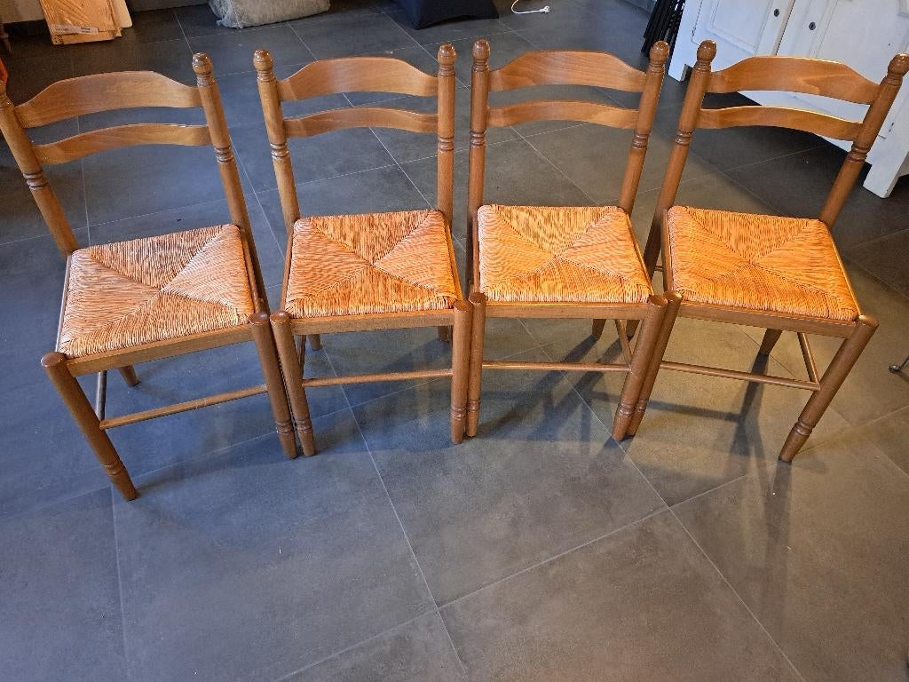 Chaises en chêne, Maison & Meubles, Chaises, Comme neuf, Brun, Enlèvement, Osier ou Rotin