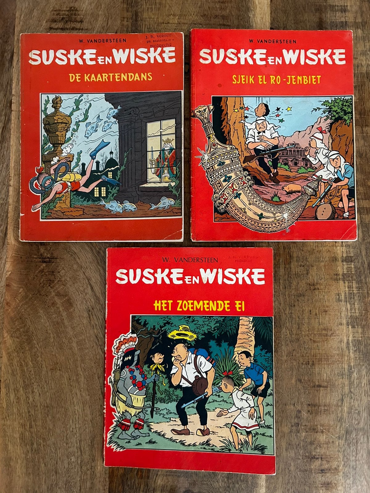 3x Suske et Wiske- 1ère édition et première réimpression, Plusieurs BD, Enlèvement ou Envoi, Utilisé