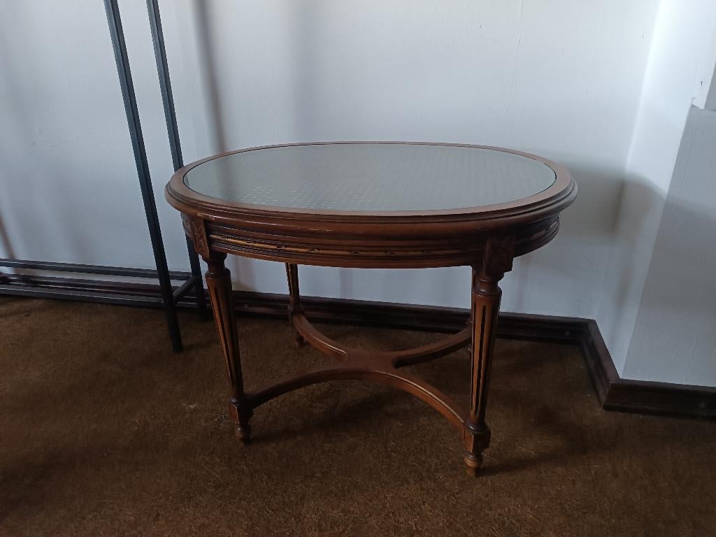 table d'appoint ovale, 55 à 75 cm, 45 à 60 cm, Enlèvement, Bois