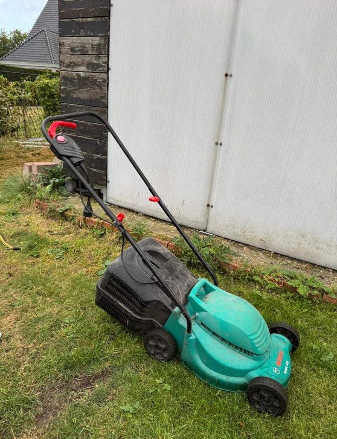 Grasmaaier bosch, Ophalen, Gebruikt, Elektrische grasmaaier, Opvangbak