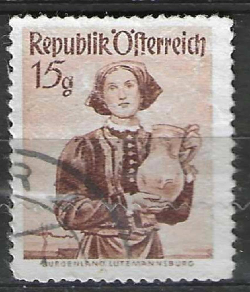Oostenrijk 1948/1950 - Yvert 741 - Klederdrachten (ST), Verzenden, Gestempeld