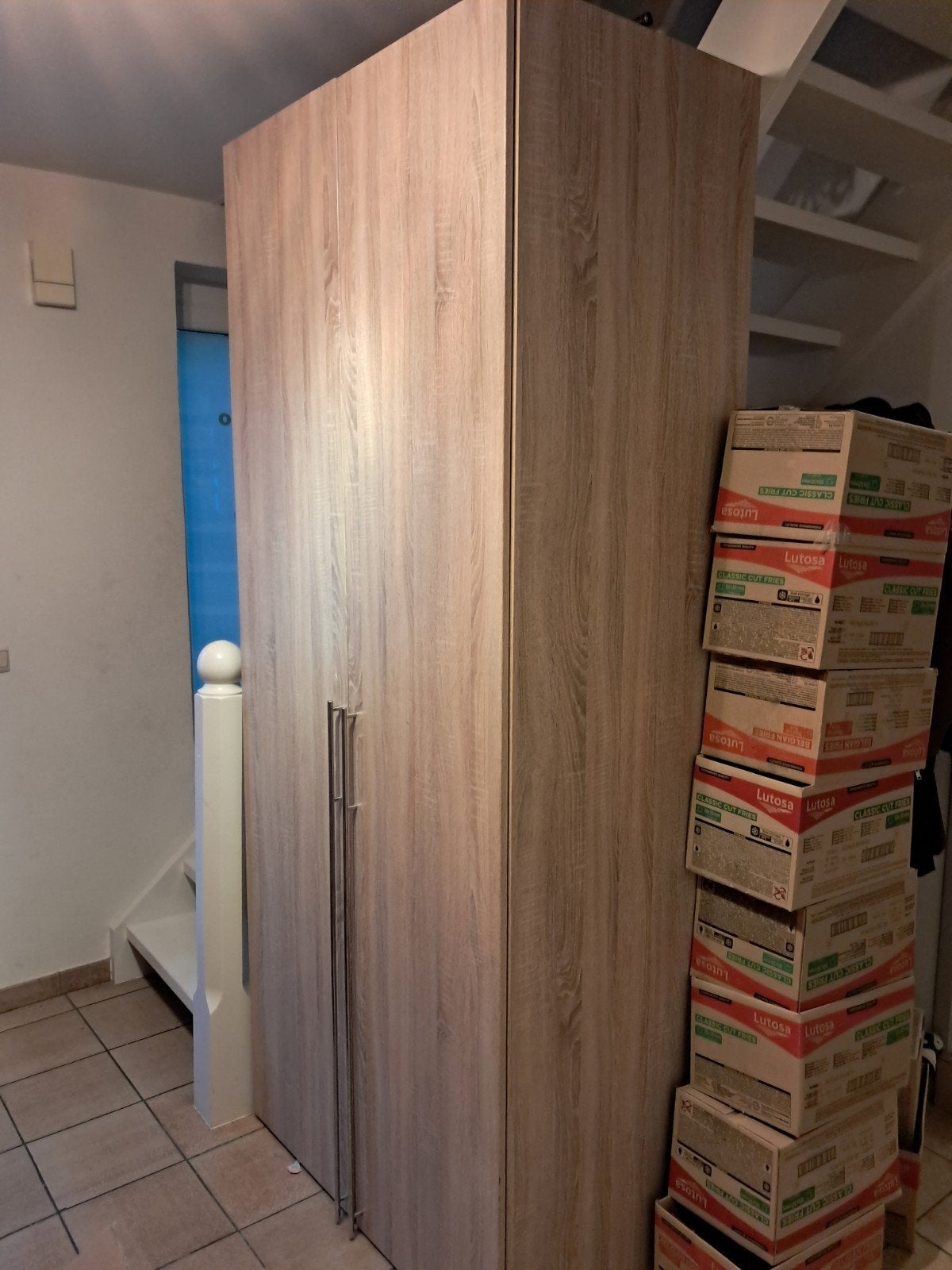 ruime kast 100x60x236, Ophalen, Met deur(en), 200 cm of meer, Eikenhout