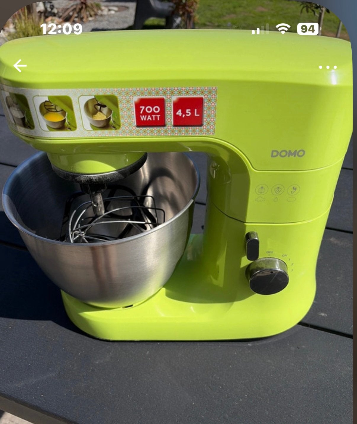 Robot de cuisine, 4 litres ou plus, Enlèvement, Utilisé, 3 vitesses ou plus