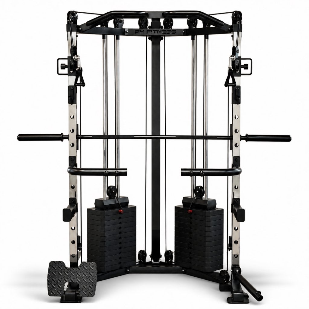 Corner Cable Crossover Smith Machine - 160KG Weight Stack, Enlèvement ou Envoi, Neuf, Bras, Plaques d'haltères