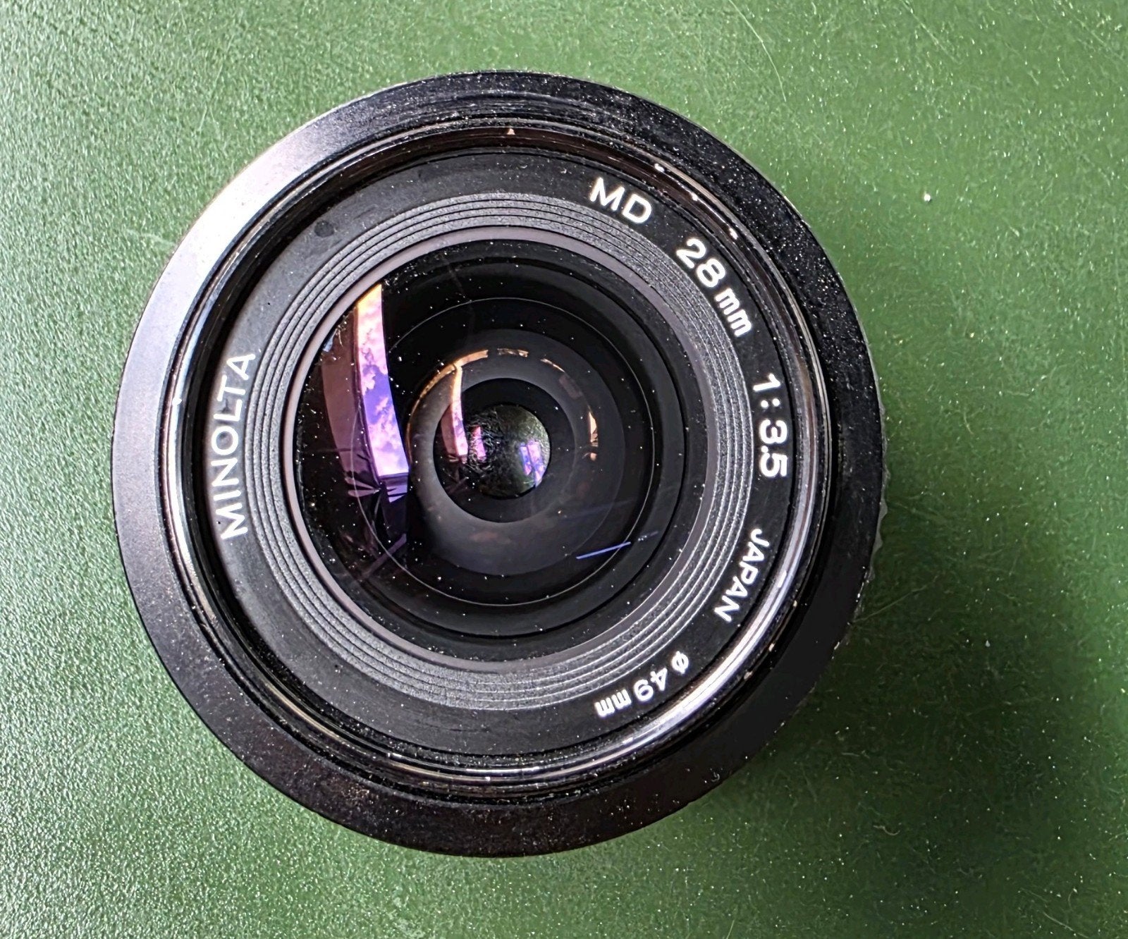 Minolta MD 28mm f/3.5 Groothoeklens (Ø 49mm) - Goede Staat, Ophalen, Groothoeklens