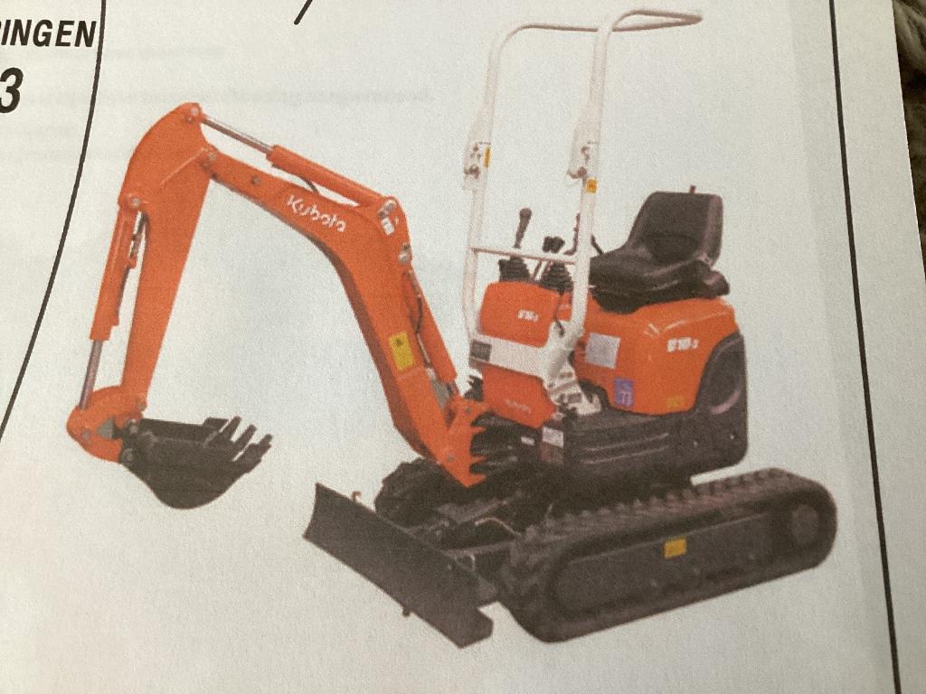 Gezocht : Minigraver 1 ton, Ophalen