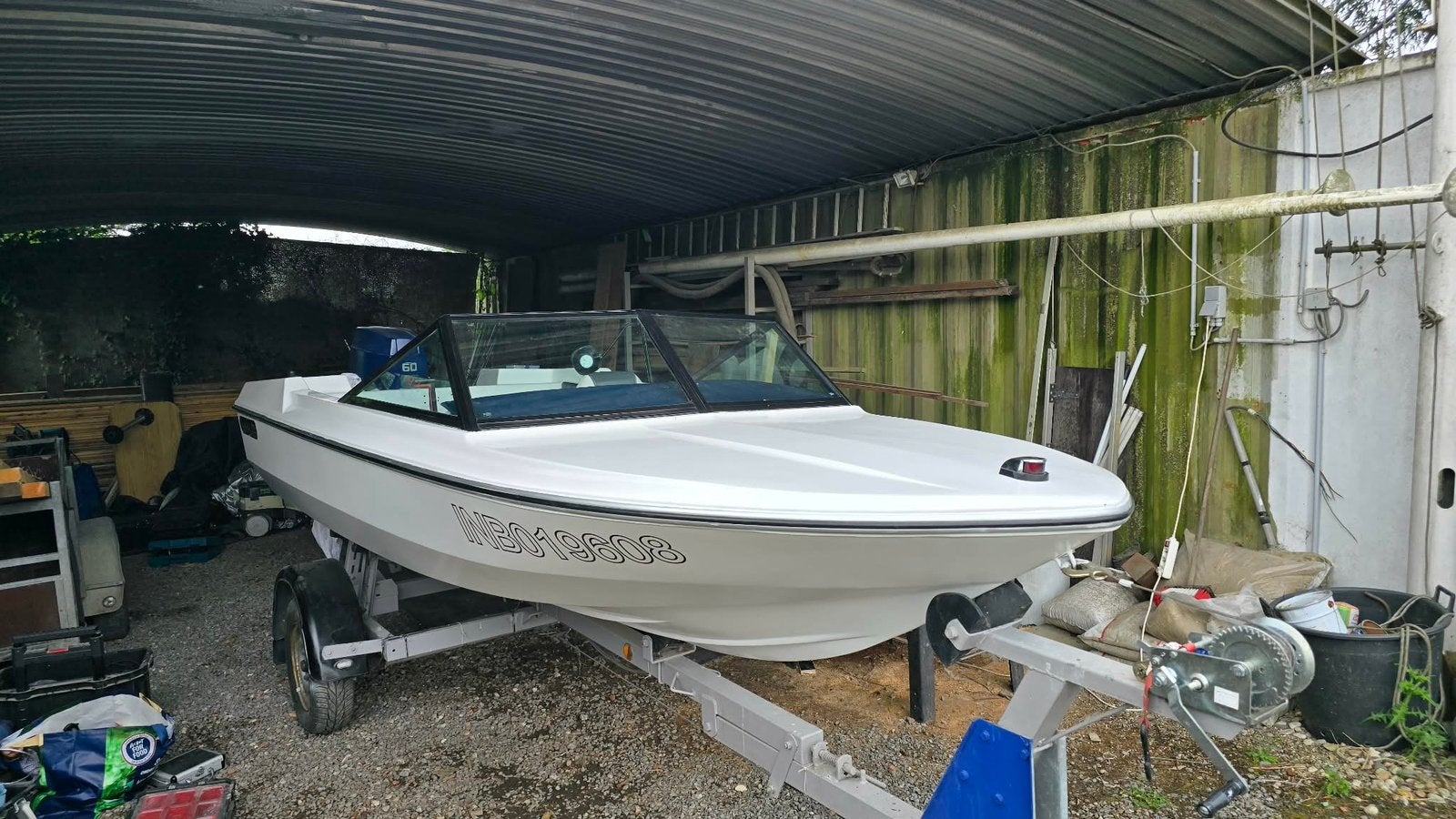 Speedboot, Enlèvement, Comme neuf, Polyester, Moteur hors-bord